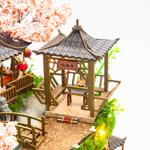 Casa de Muñecas de Madera Hongda L2502Z Fairyland, Casa en Miniatura Tradicional China, Escala 1:24, con Luz <span class=keywords><strong>LED</strong></span> y Cubierta Antipolvo - Product Image 3
