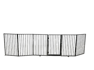 Parc <span class=keywords><strong>pour</strong></span> animaux pliable YIXIN à 6 panneaux avec porte, barrière de sécurité extensible en fer robuste <span class=keywords><strong>pour</strong></span> chiots et chats d'intérieur - Product Image 5