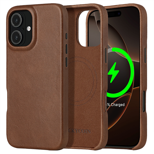 In Stock Mobile Phone Accessories Wholesale Mobile Phone case Genuine Leather Phone case for iphone 15 16 Pro Max