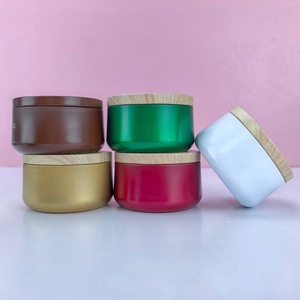 En stock – Vente en gros – Boîte métallique ronde de luxe vide de 4 oz et 5 oz pour la fabrication de bougies – Contenant pour bougies - Product Image 4