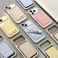 Support de téléphone pliable multifonctionnel en silicone à ventouse pour coques de téléphone tendance iPhone 18 17 16 15 14 13 12 11 Promax