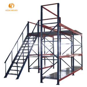 Thép Ổn Định Cấu Trúc Nền Tảng Lưu Trữ Kho Tầng Lửng Với Kệ - Product Image 4