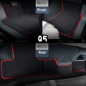 Juego de Alfombrillas de Lujo para Auto de 5 Piezas en Velour de Nailon Negro, 12 mm de Grosor, para Volante a la Derecha, Compatible con <span class=keywords><strong>Audi</strong></span> Q5 Q3 Q7 R8 TT A3 A5 A4 A1 A8 - Product Image 2