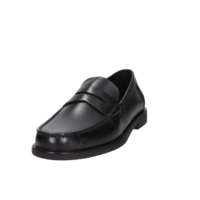 Mocasines GEOX para Hombre, Color Negro, Tallas 40-45, Tacón de 2 cm, Parte Superior de Cuero Acolchado, Entresuela de EVA, Suela de Goma, Estilo Slip-On