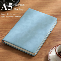 Libreta de Cuero PU A5 con Logotipo Personalizado, Diario de Oficina, 240 Páginas, Tapa Blanda, Minimalista, Material Escolar Ejecutivo