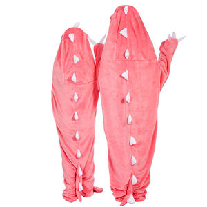 Mayorista Manta Tiburón Franela Sudadera con Capucha Saco <span class=keywords><strong>de</strong></span> Dormir Animales Cosplay Disfraz <span class=keywords><strong>de</strong></span> Dormilón <span class=keywords><strong>para</strong></span> Adulto y Niño - Product Image 5