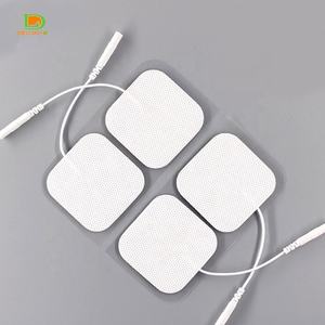 Bantalan elektroda penghilang nyeri bagian elektroda tidak ditenun puluhan karet silikon PIN ems kawat puluhan Unit Pad fisioterapi - Product Image 3