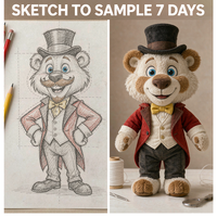 Jouets en peluche de cirque personnalisés OEM ODM Lion Léopard Maître de cérémonie Poupée en peluche Vente en gros Cadeau pour enfants