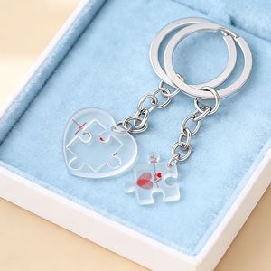 Llavero de acrílico personalizado con diseño de dibujos animados, minimalista y creativo, para parejas. |   Regalo perfecto para el Día de San Valentín para familiares y amigos - Product Image 4