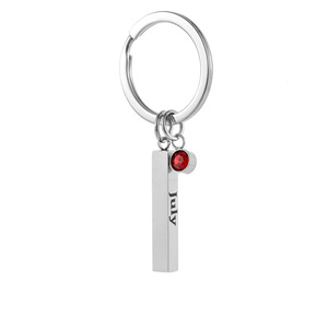 Portachiavi Personalizzato Ychon con Pietra Portafortuna del <span class=keywords><strong>Mese</strong></span> di Nascita, Gioiello in Acciaio Inossidabile, Ciondolo con Pietra Zodiacale, Regalo di Compleanno e Capodanno - Product Image 6