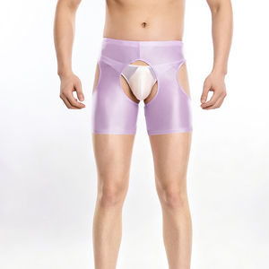 <strong>Mens</strong> Sexy See-through <strong>Crotchless</strong> Boxer Shorts Sissy <strong>Panties</strong> Lingerie Stretchy Open Crotch Underpants Club Nightwear - Product Image 5