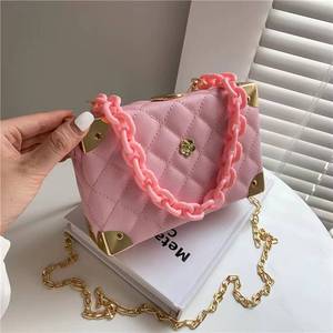Vintage Style Fashionable Ladies' Chain Decoration Durable Portable Foldable Anti-Theft Luxury Designer Handbag 2021 - Product Image 6