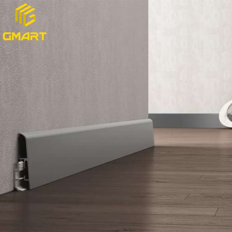 Gmart Pvc 20Cm Wpc döşeme duvar seramik döşeme kaplama aksesuarları süpürgelik süpürgelik ile Hollow geri