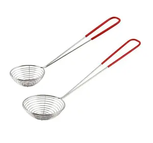 Stainless Steel Boba Pearl Scoop Tapioca Draining Slotted Skimmer Spoon Hot Pot Mesh Strainer