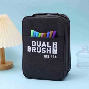 ปากกามาร์คเกอร์แบบหัวคู่ 60 สี สำหรับเด็กและผู้ใหญ่ ใช้สำหรับเขียนตัวอักษร ระบายสี ชุดปากกามาร์คเกอร์สี - Product Image 4