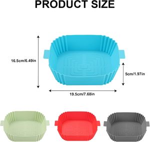 Reusable Air Fryer <b>Liners</b> Square Inch Air Fryer Silicone <b>Liners</b> for Kitchen - Product Image 3