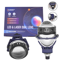 Kit de rétrofit de phares de voiture à double projecteur Bi LED et laser 3,0 pouces, haute luminosité, super focalisation