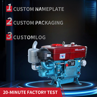 Moteur diesel Aokai 22HP ZS1115M Euro 3, neuf, 4 temps, refroidi par eau, monocylindre, démarrage au pied, pour machines agricoles de haute performance