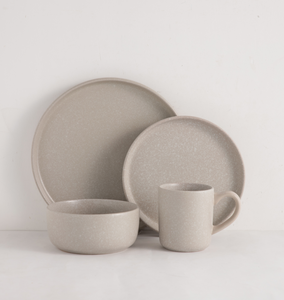 ¡En stock! Juego de Vajilla de Cerámica Mate con Diseño Moteado de 16 Piezas – Platos, Tazones y Tazas Modernos y Minimalistas para 4 Personas, Ideal para Hogar, Restaurante o Regalo - Product Image 6