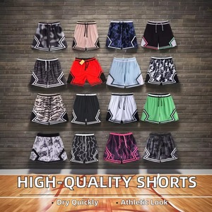 Wholesale Custom New High Quality American Street Fashion Quick-Dry Mesh Fabric Basketball Shorts Elastic Waist Hot Shorts - Product Image 2