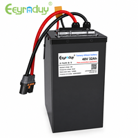 Paket Baterai Lithium Kustom 48V 32Ah 13S8P 21700 Isi Ulang OEM untuk Sepeda Listrik EM5 Jarak Jauh Pasokan Grosir