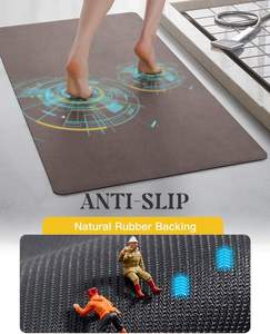 Skymoving Nouveau Tapis de Bain Antidérapant Personnalisé Super Absorbant pour Salle de Bain, Ensemble de 2 Tapis de Bain Antidérapants en PU Doux - Product Image 4