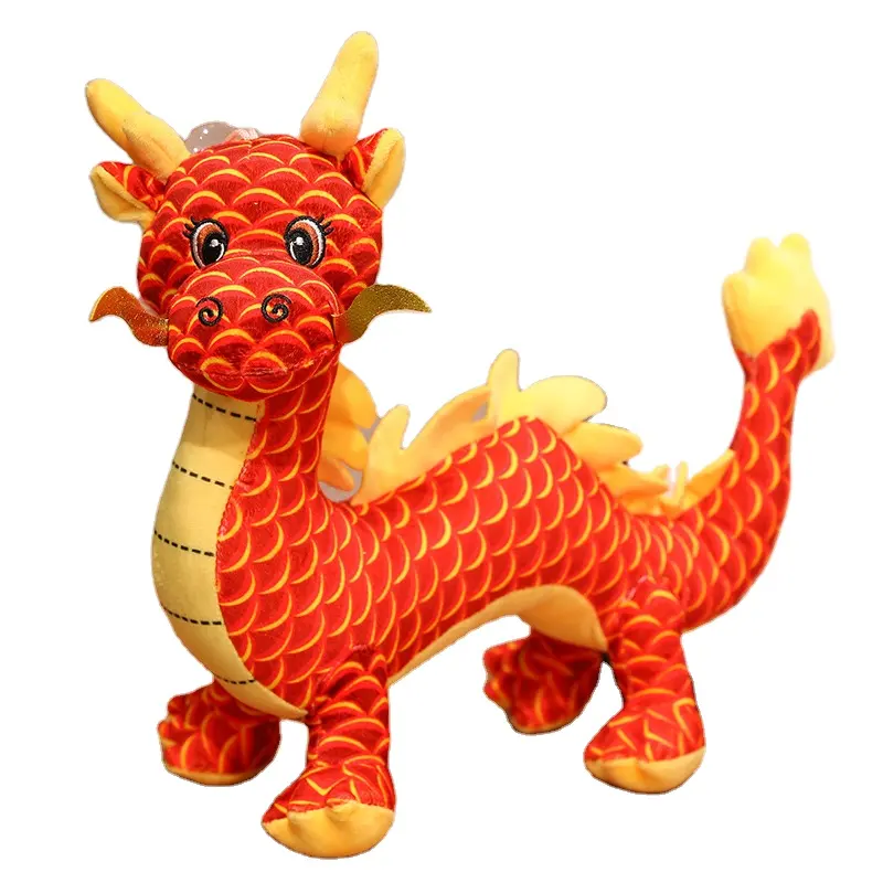 Kreative Geschenke Kawaii ausgestopfte Baumwolle Plüsch tier Chinesisches Maskottchen des Jahres des Drachen Plüsch tier