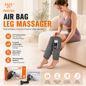 Masajeador de Piernas con Bolsa de Aire PAKISS, Recargable por USB, Masaje de Compresión para Aliviar la Fatiga de las Piernas y Mejorar la Circulación - Product Image 1