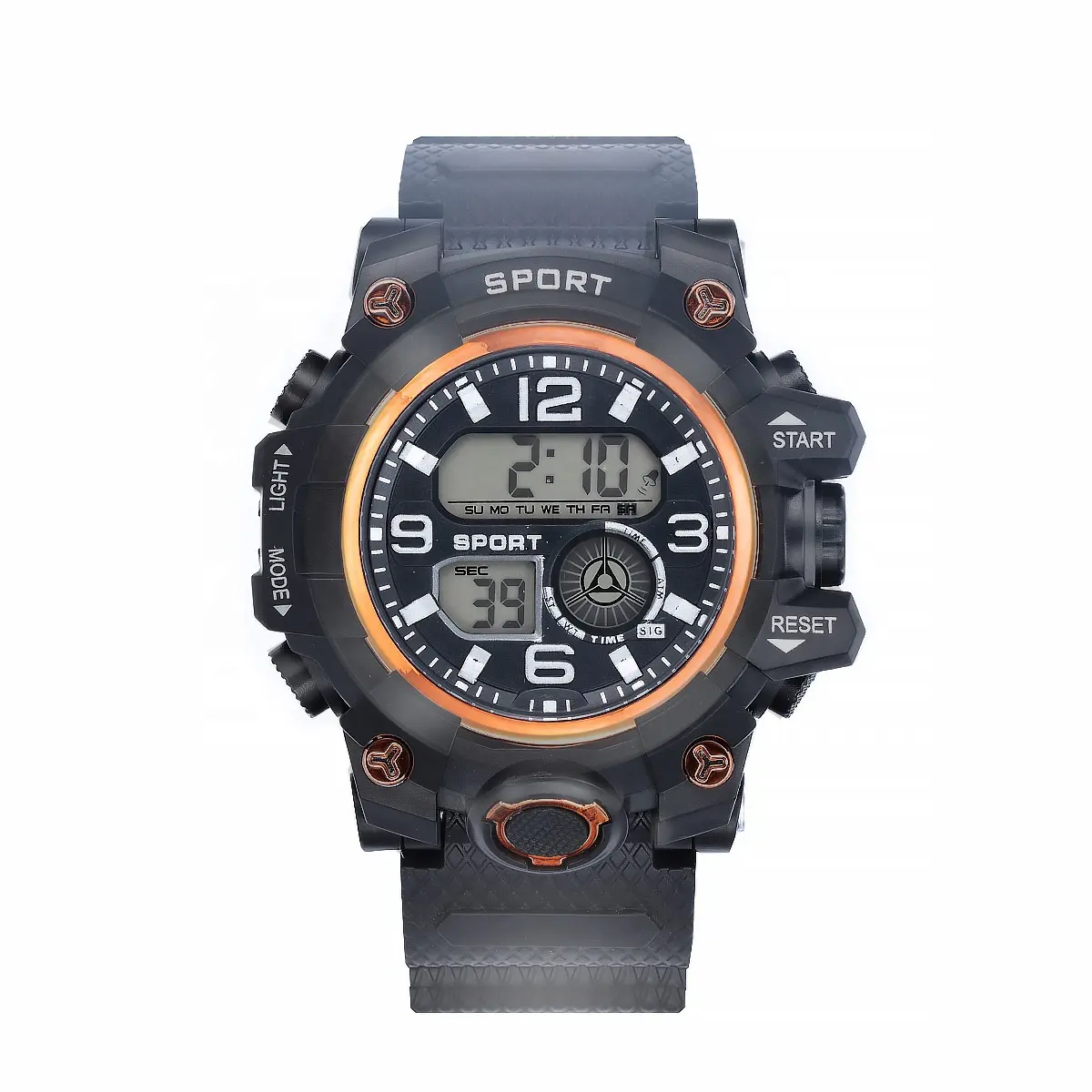 Reloj de pulsera Digital impermeable para hombre, pulsera electrónica deportiva LED de gran tamaño, estilo g grande, a la moda, venta al por mayor