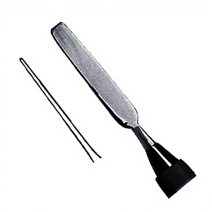 Espátulas de Acero Inoxidable Personalizadas con Logotipo ASAP y Cuchara Facial Recta de Acero Vacía - Modelo ABP-010101 - Product Image 1