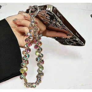 H K EXPORTS HK19 Dragonne de téléphone perlée en cristal étincelant, breloque, cordon pour téléphone portable, porte-clés, accessoires de sac DIY - Product Image 3