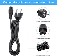 YILUN prix de gros pas cher ac pc câble d'extension d'alimentation avec prise 2 broches eu cordon d'alimentation pour ordinateur portable