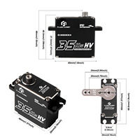 Flashhobby 35KG 0.07s Ip67 Tahan Air Digital Cls Aluminium Gear Baja untuk Lengan Robot Dukungan Oem
