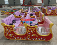 Attraction de parc d'attractions pour enfants, train électrique sur rail, train de Noël à vendre