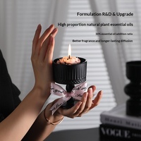 Coffret Cadeau d'Aromathérapie Élégant, Cadeau d'Anniversaire Sophistiqué, Souvenir Festif, Bougie en Cire de Soja en Forme de Tasse Semi-Fait Main