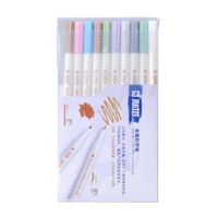 Stylos marqueurs permanents métalliques à pointe moyenne STA pour peinture rupestre fabrication de cartes en papier noir Scrapbooking marqueurs d'art bricolage