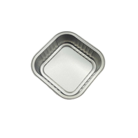 Barquette carrée jetable en aluminium de 100 ml, résistante au four, pour mini-gâteaux, idéale pour la pâtisserie maison, écologique et de qualité alimentaire