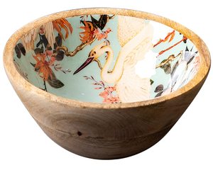 Cuenco de madera de alta calidad con diseño impreso decorativo multiuso para guarniciones de cereales de sopa y elegantes soluciones de almacenamiento para el hogar - Product Image 2