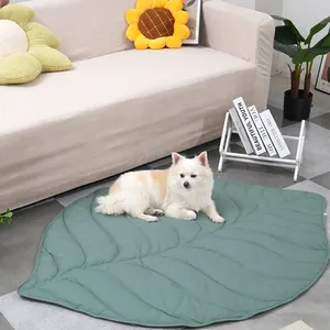 装饰3D树叶形宠物毯垫家用猫狗毯软冷却狗垫狗床沙发毯子