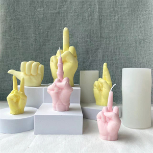 Cetakan Lilin Silikon 3D Buatan Tangan untuk Aromaterapi, Cetakan Lilin Jari DIY Kustom, Laris Manis untuk Pembuatan Lilin - Product Image 1