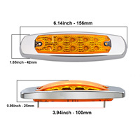 Feux de gabarit latéraux pour véhicules de chantier, feux de gabarit latéraux à LED pour remorques, feux de gabarit étanches pour camions
