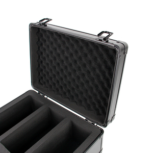 Étui de rangement pour cartes en aluminium avec fermeture à clip Noir Qualité supérieure - Product Image 5