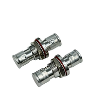 Conector Coaxial RF BNC-KYK Hembra a Hembra de 50 Ohmios, Conexión Recta con Bloqueo de Bayoneta, Adaptador de Montaje en Panel con Sello de Junta Tórica