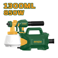 Pistolet de pulvérisation électrique professionnel IMPEGNI 850W, pulvérisateur de peinture HVLP 1300ML, réglage variable de l'angle de pulvérisation, portable pour