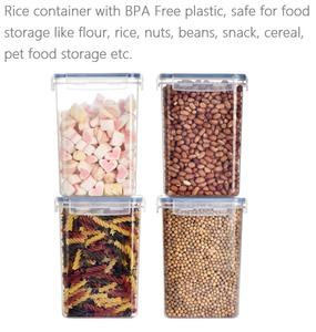 ชุดกล่องถนอมอาหารสุญญากาศแบบซ้อนได้ สำหรับจัดเก็บอาหารแห้ง วัสดุพลาสติกใส สำหรับห้องครัว พร้อมฝาปิด - Product Image 3