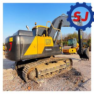 Excavadora usada Volvo EC210 de bajo precio, excavadora hidráulica de cadenas de tamaño mediano, 21 toneladas, en stock para la venta. - Product Image 4