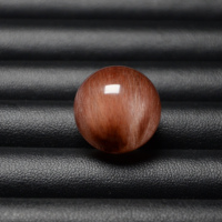 Perle de quartz rutilé en cuivre œil de chat simple pour bracelet multi-pierres