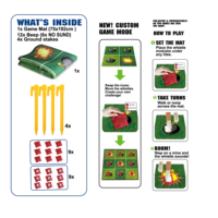 Nouveau Tapis de Jeu Interactif en Tissu pour Fêtes 2026, Taille 192x75cm, Son de Sifflet Réel, Jeu Interactif d'Intérieur pour Équipe et Fêtes