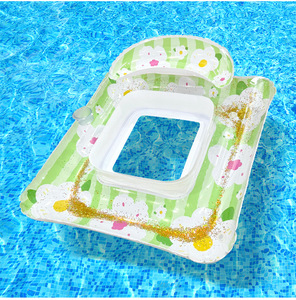 Double Layer <b>Inflatable</b> Water Float Lounger Mesh Bottom Swimming Pool Float Bed Portable Hammock Style Pool <b>Toy</b> for Resort Hotel - Product Image 2