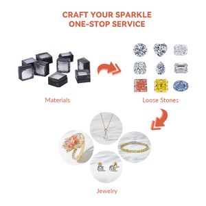 สร้อยคอทองคำ 14K Starsgem ประดับเพชร DEF VS 2.3 กะรัต เพาะเลี้ยงในห้องปฏิบัติการ ดีไซน์คลาสสิกสำหรับทุกเพศ รูปหัวใจและใบโคลเวอร์ แม่เหล็กดูดติดได้ ปรับเปลี่ยนรูปแบบการสวมใส่ได้หลากหลาย หรูหรา สวยงาม - Product Image 6